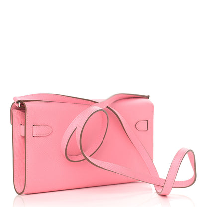 Hermes Epsom Kelly Wallet To Go Rose Confetti 3 of 9
