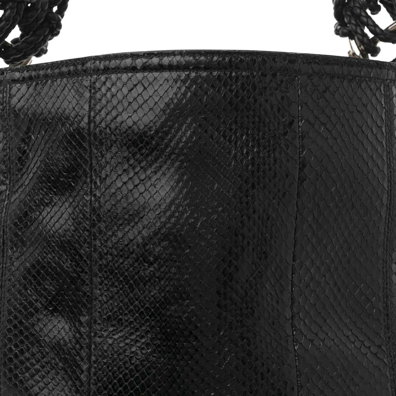 Gucci Snakeskin Large Techno Horsebit Hobo Black 8 of 11