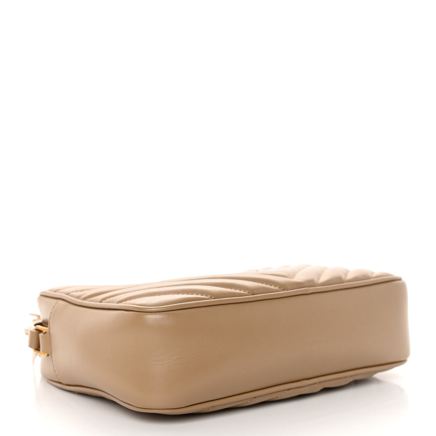 Calfskin Matelasse Monogram Lou Camera Bag Dark Latte