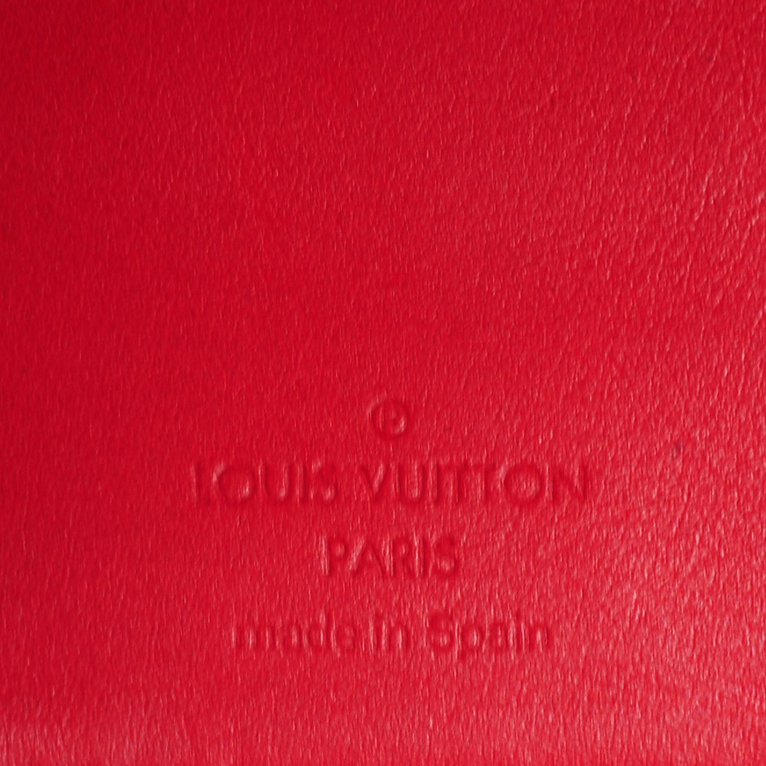 Louis Vuitton Vernis Small Ring Agenda Cover Red 5 of 6