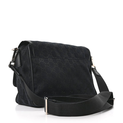 Gucci Monogram Flap Pocket Messenger Bag Black 3 of 10