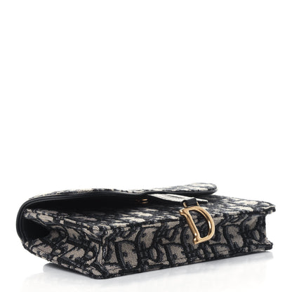 Christian Dior Oblique Saddle Belt Bag Blue 3 of 4