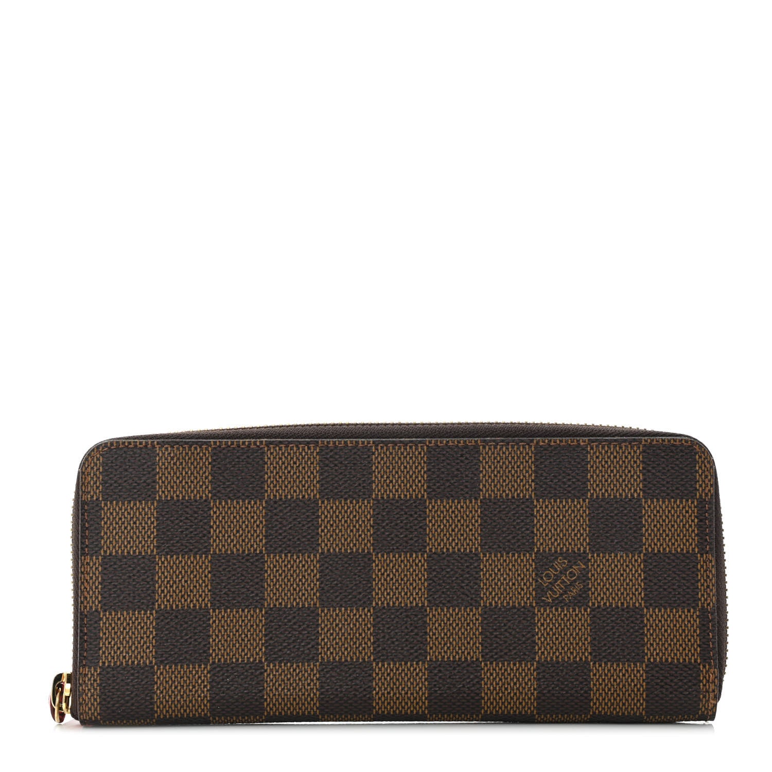 Louis Vuitton Damier Ebene Clemence Wallet Cherry 1 of 9