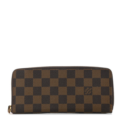 Louis Vuitton Damier Ebene Clemence Wallet Cherry 1 of 9