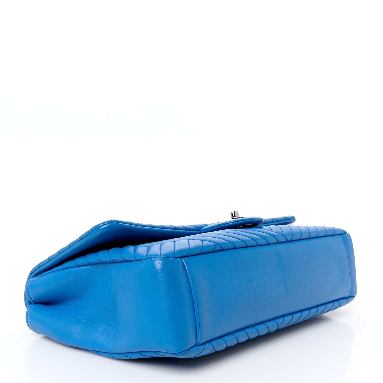 Chanel Lambskin Large CC Crossing Flap Blue 4 of 11