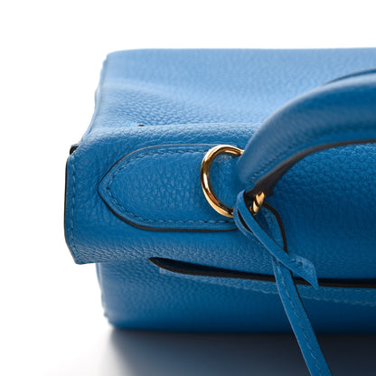 Hermes Togo Kelly Retourne 28 Bleu Zanzibar 25 of 36
