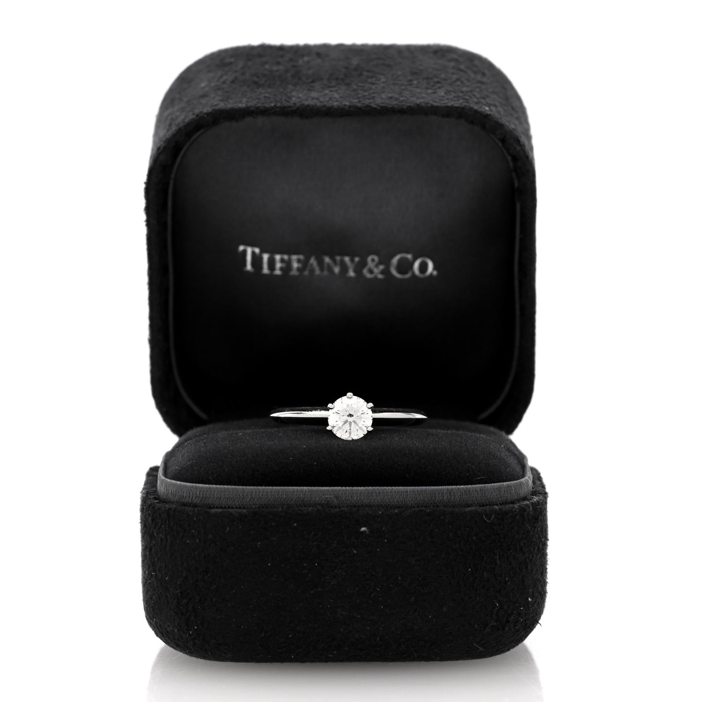 Platinum Diamond .62ct Solitaire Engagement Ring 52 6