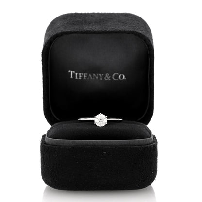 Tiffany Platinum Diamond .62ct Solitaire Engagement Ring 52 6 6 of 6