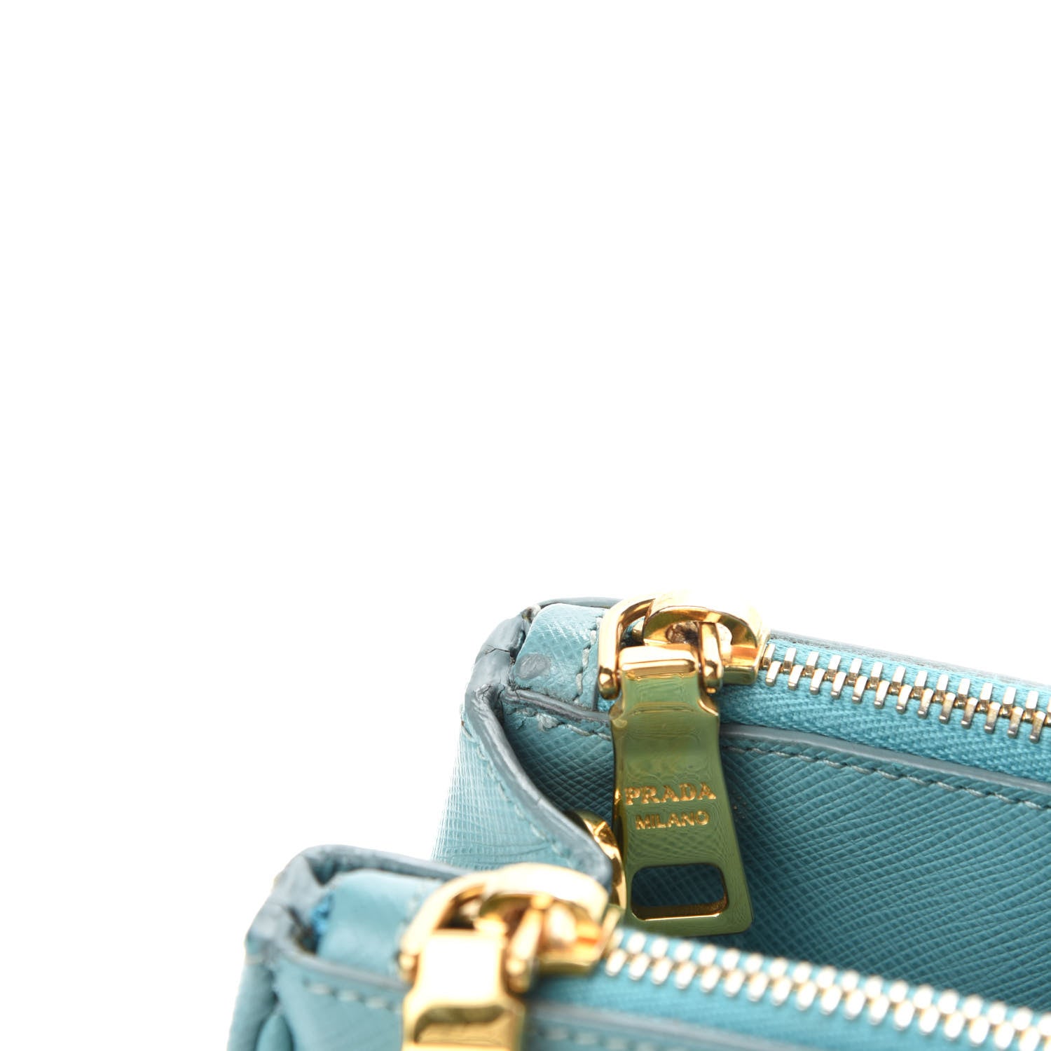 Prada Saffiano Lux Mini Galleria Double Zip Tote Anice 8 of 16