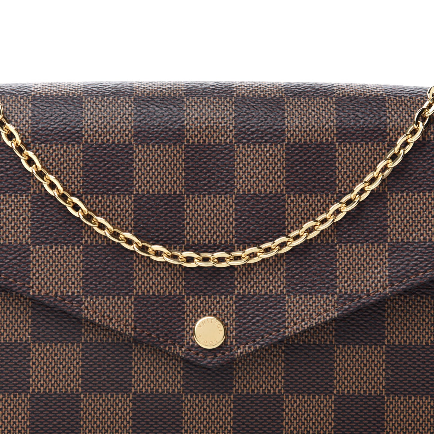 Damier Ebene Pochette Felicie Chain Wallet