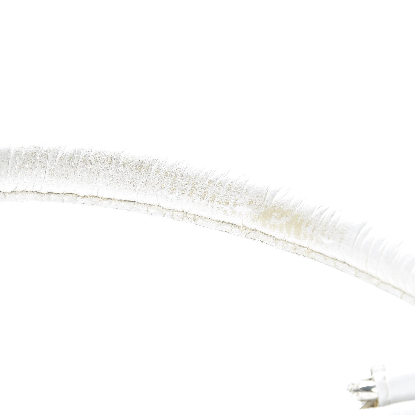Cervo Deerskin Intrecciato Satchel White