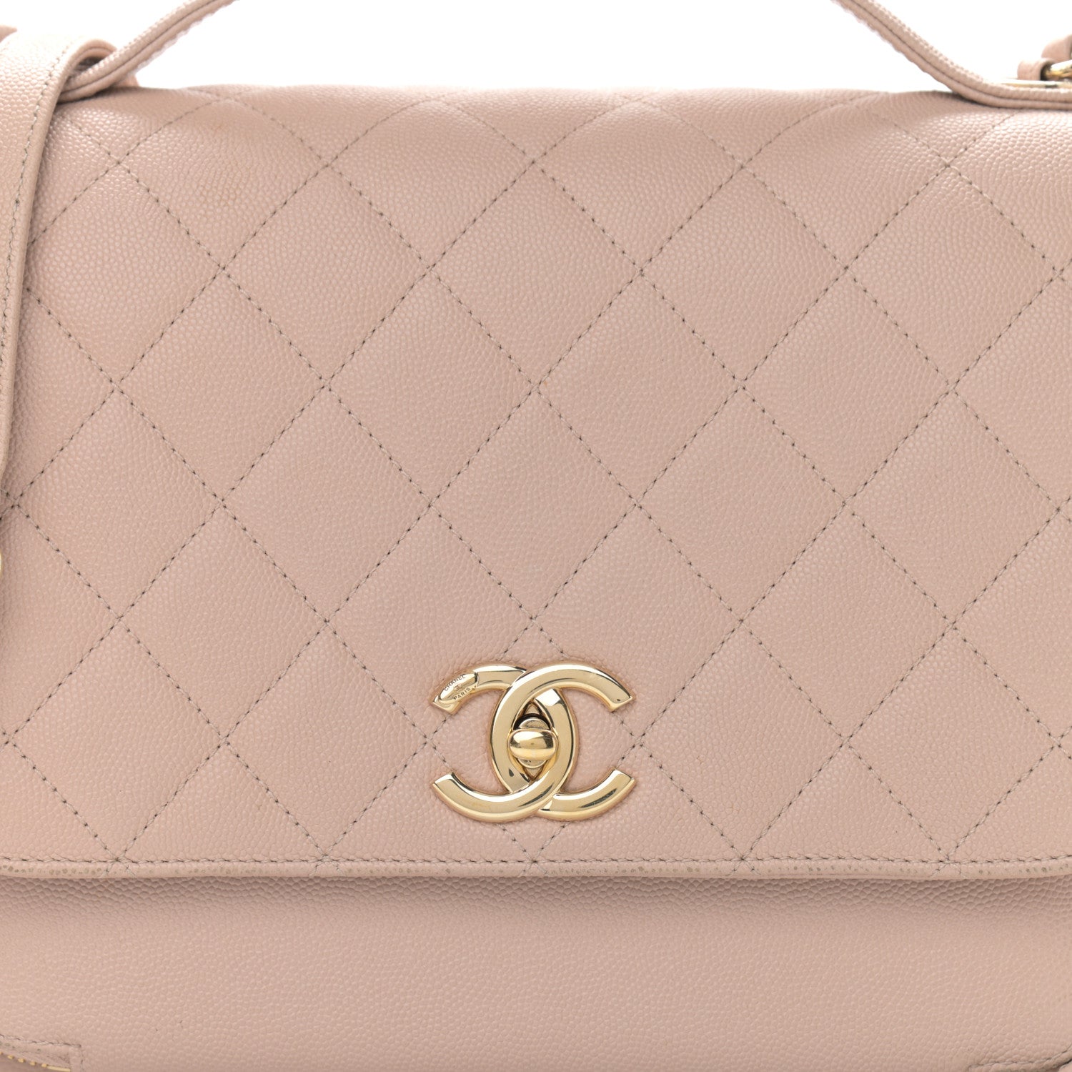 Chanel Caviar Quilted Large Business Affinity Flap Beige 9 of 18
