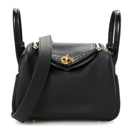 Hermes Swift Matte Alligator Mini Touch Lindy 20 Black 2 of 19