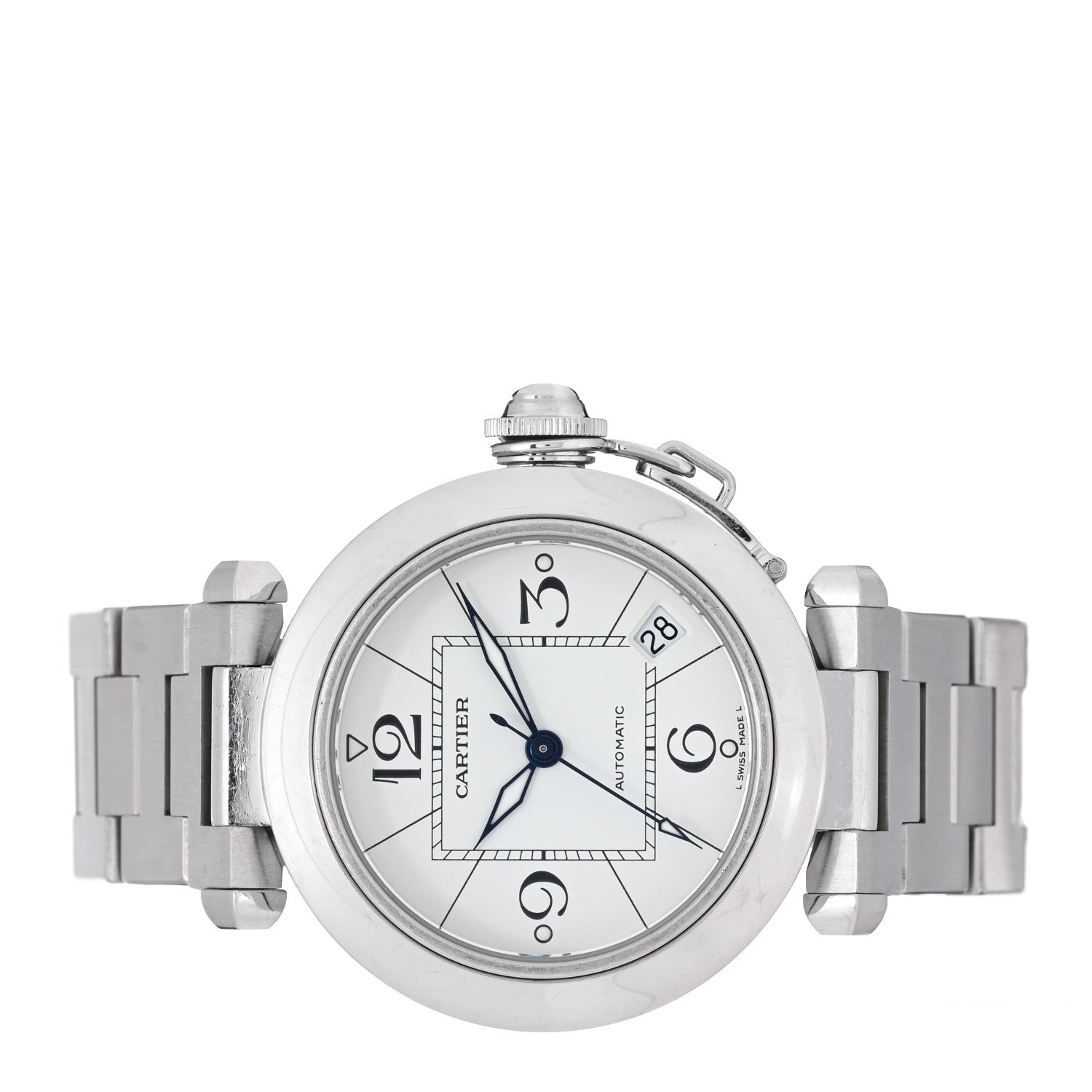 Cartier Stainless Steel 35mm Pasha C Automatic Watch 2 of 4