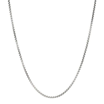 David Yurman Sterling Silver 14K Yellow Gold 2.7mm Box Chain Necklace 36" 1 of 4