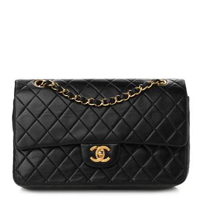 Chanel Lambskin Quilted Medium Double Flap Black 1 of 14