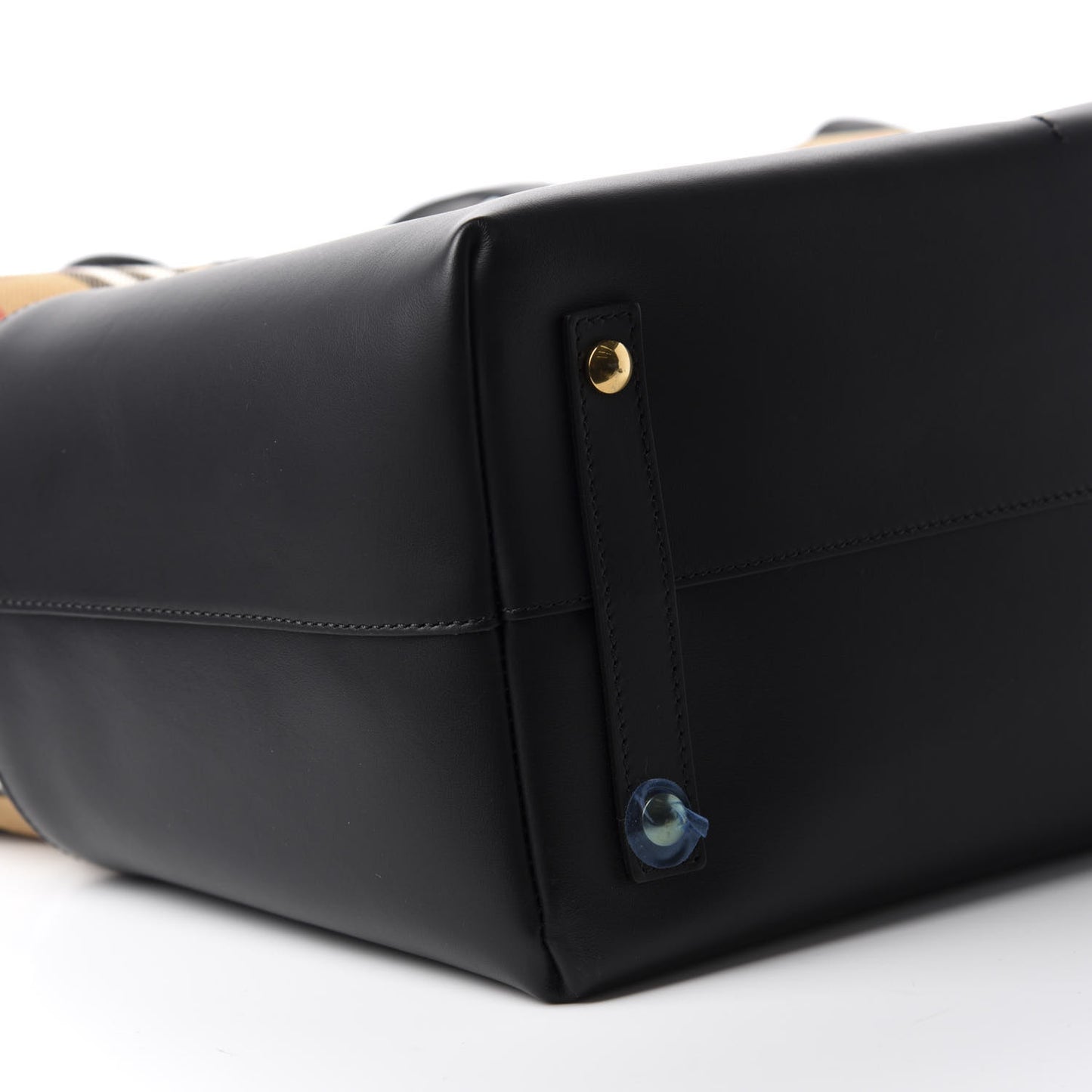 Calfskin Vintage Check Kingswood Achly Diaper Bag Black