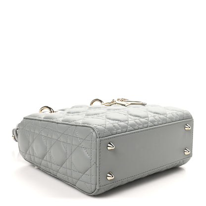 Christian Dior Lambskin Cannage Small My ABCDior Lady Dior Grey 4 of 9