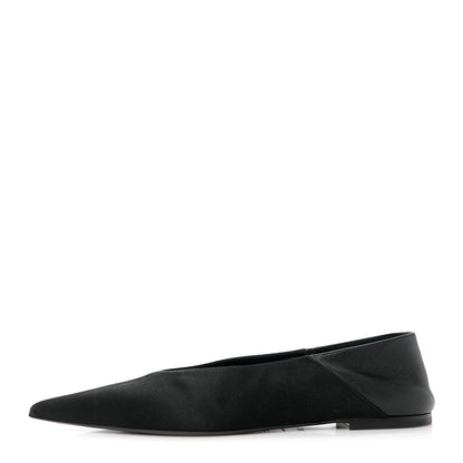 Saint Laurent Patent Smooth Lambskin Anais Slingback Flats 38.5 Black 1 of 9