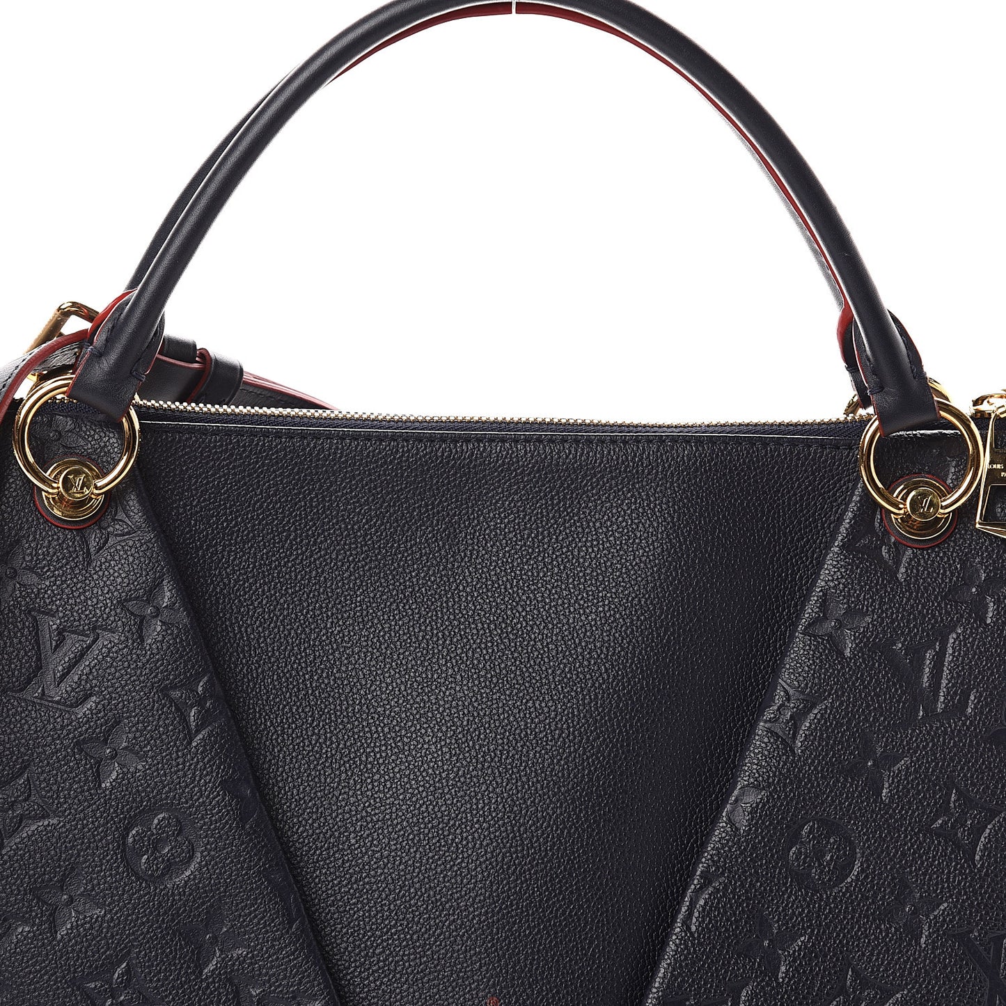Empreinte V Tote MM Marine Rouge