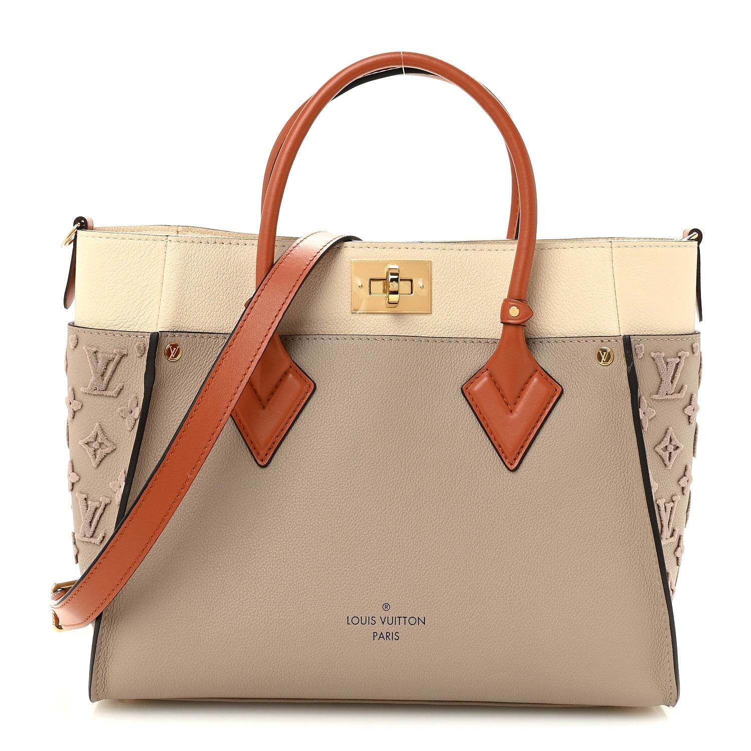 Louis Vuitton Calfskin Monogram Tufting On My Side Galet Galet 1 of 10