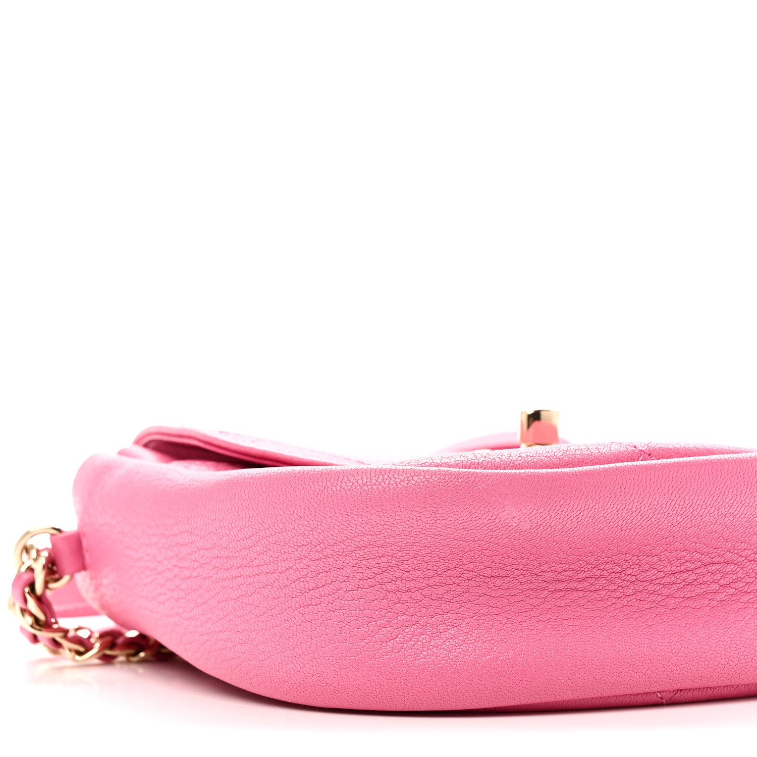 Chanel Goatskin Stitched Casual Trip Messenger Flap Pink 9 of 11