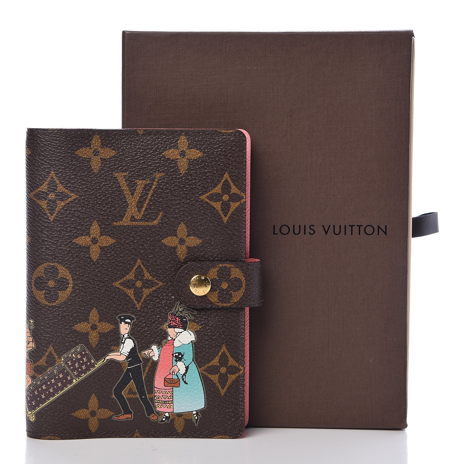Louis Vuitton Monogram Illustre Small Ring Agenda Rose 8 of 8