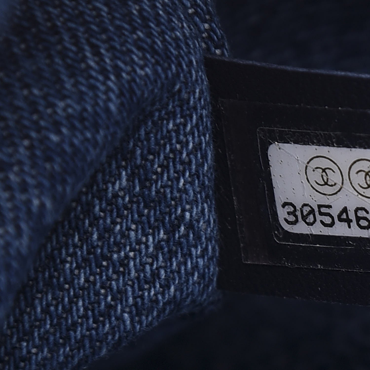 Chanel Denim Quilted CC Print Medium Single Flap Blue 10 of 12