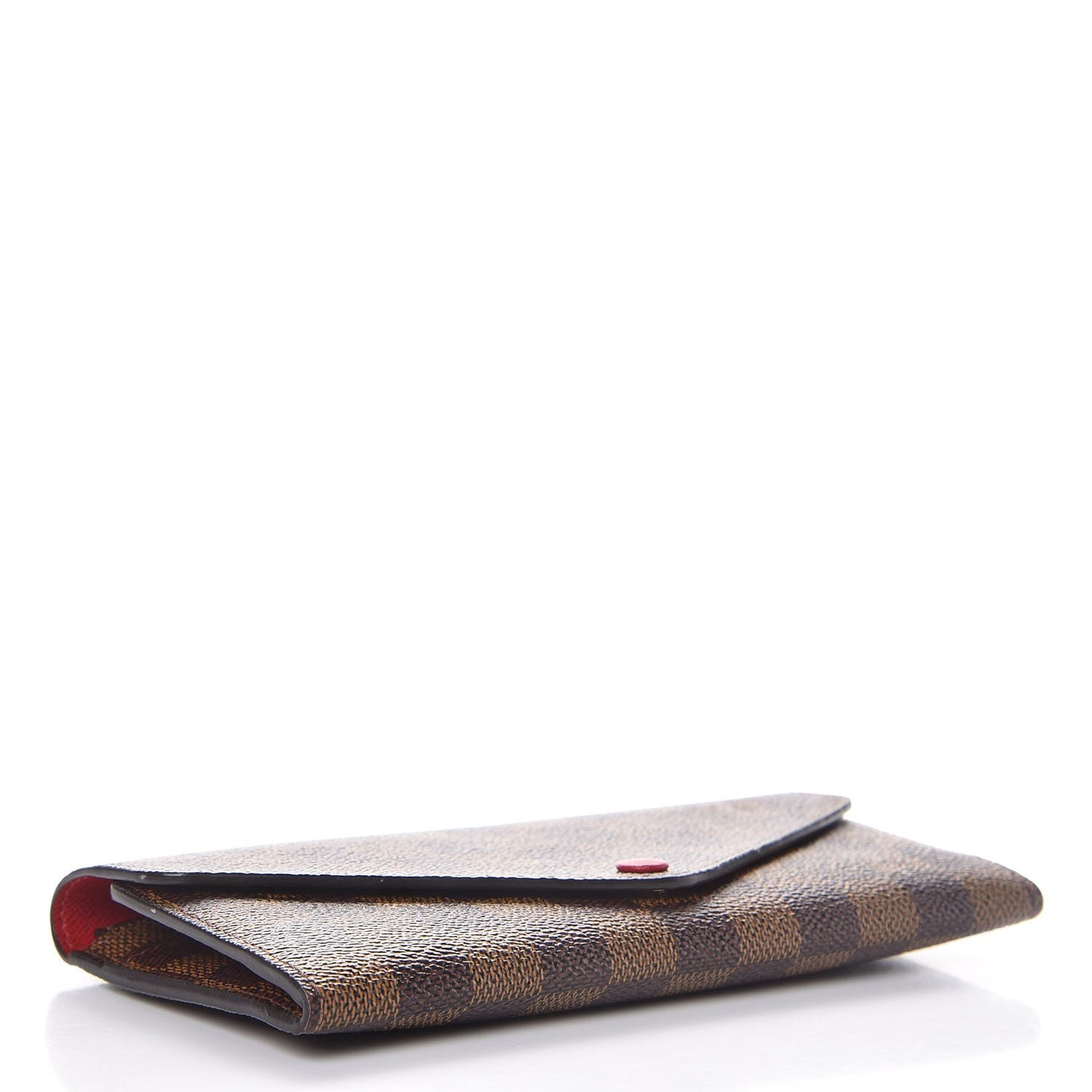 Damier Ebene Josephine Wallet Red