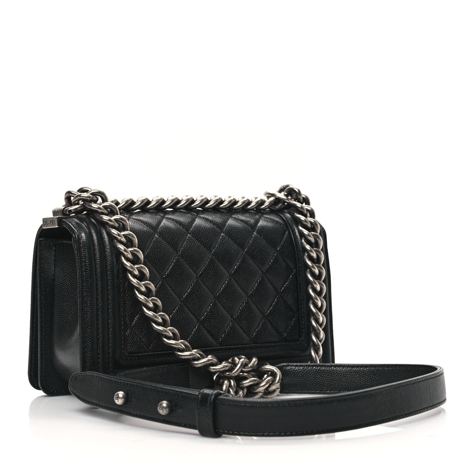 Chanel Caviar Quilted Small Boy Flap Black 2 of 12