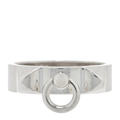 Hermes Sterling Silver PM Collier De Chien Ring 52 6 1 of 5