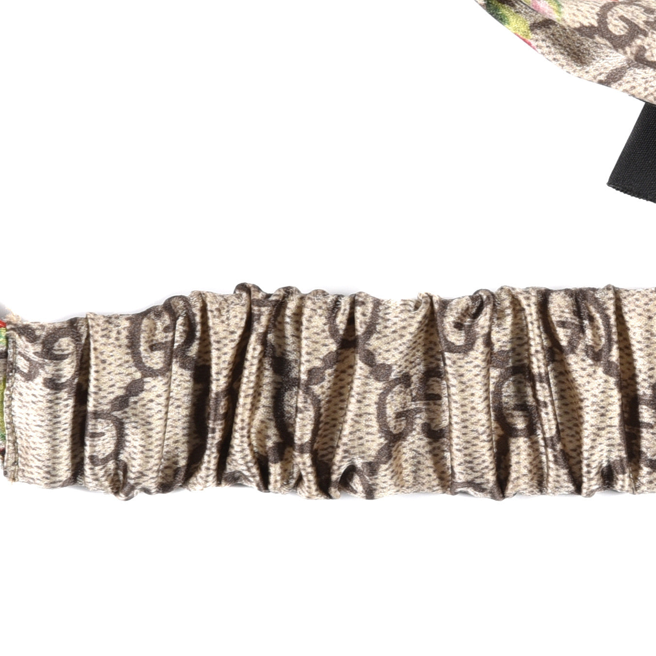 Gucci Silk Monogram Blooms Print Headband Antique Rose 4 of 6
