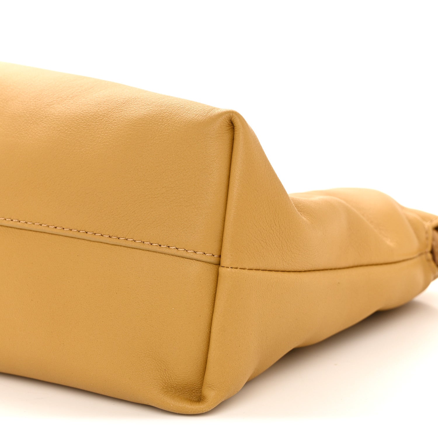 Loewe Mellow Nappa Donut Medium Chain Flamenco Knot Clutch Sahara 10 of 11