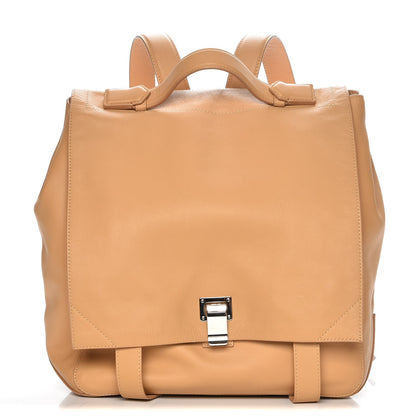 Proenza Schouler Calfskin Large PS Courier Backpack Beige 1 of 8