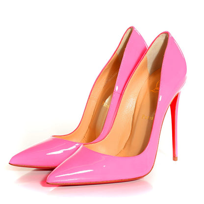 Christian Louboutin Patent So Kate 120 Pumps 40 Shocking Pink 3 of 7