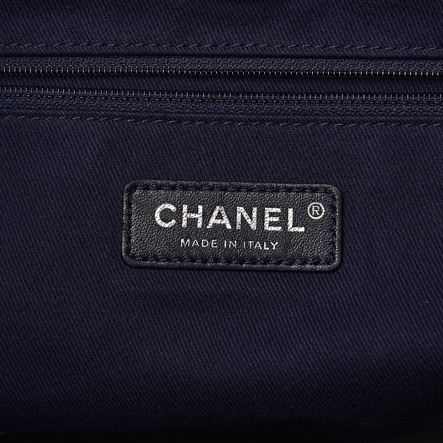 Chanel Canvas Sequin Small Deauville Tote Navy 6 of 14