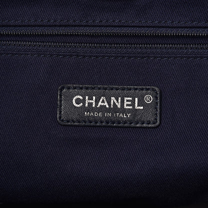 Chanel Canvas Sequin Small Deauville Tote Navy 6 of 14