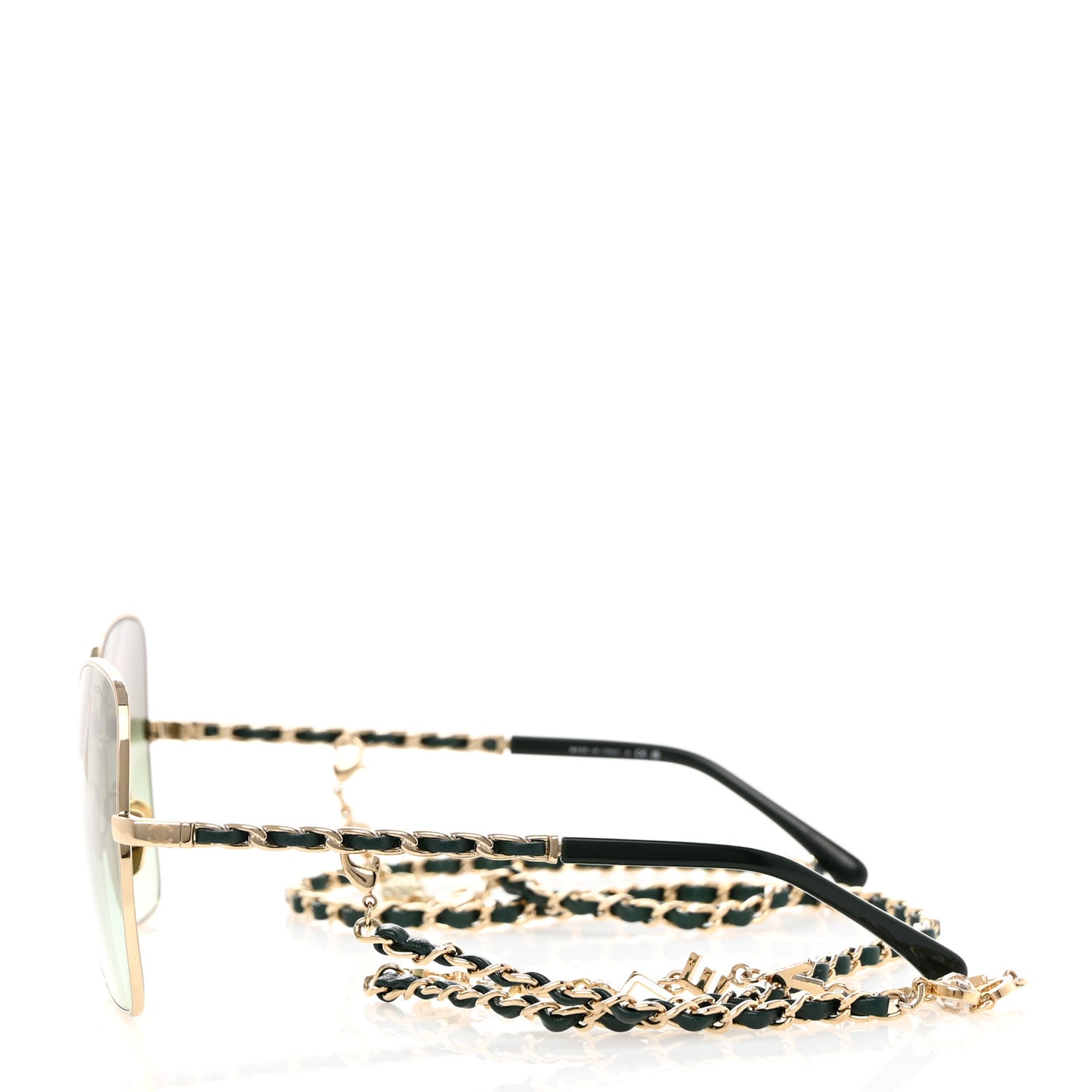 Metal Square Frame Chain Sunglasses 4274-Q Green