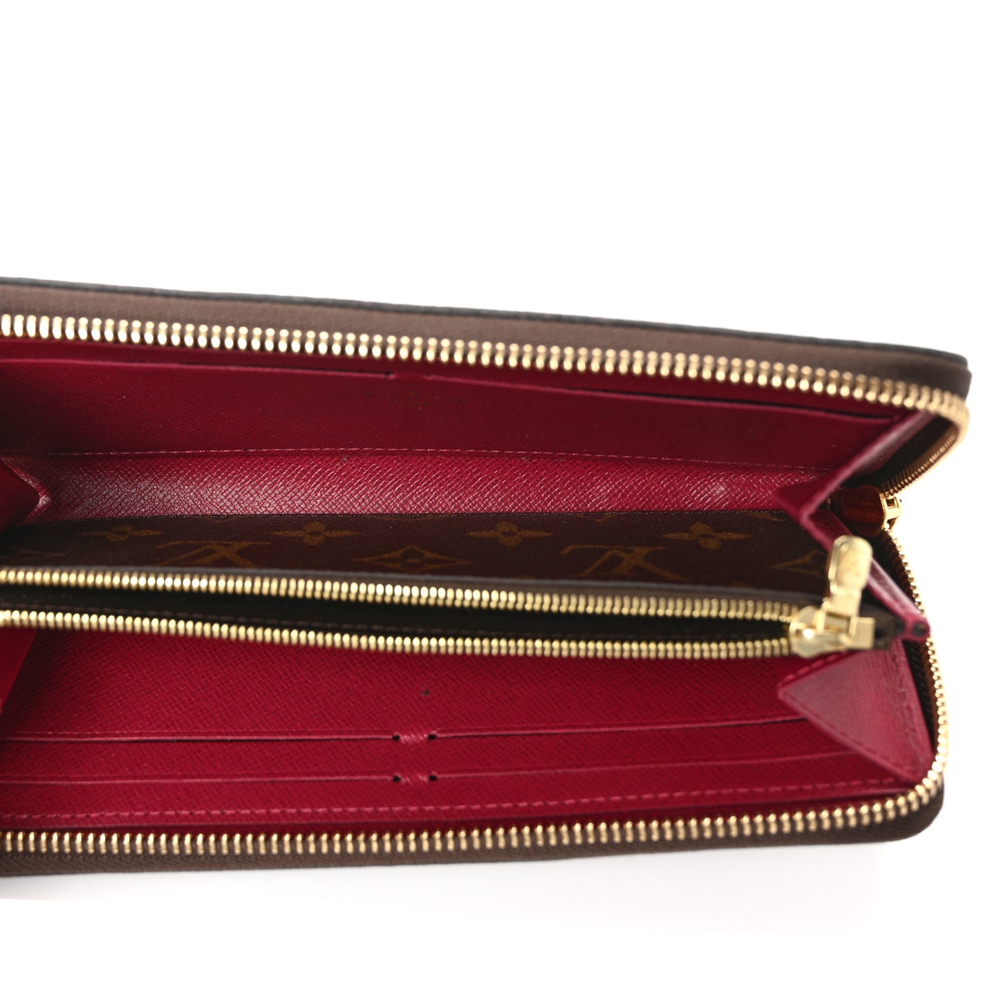 Monogram Clemence Wallet Fuchsia