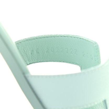 Hermes Epsom Oran Sandals 36.5 Vert Embrun 8 of 8
