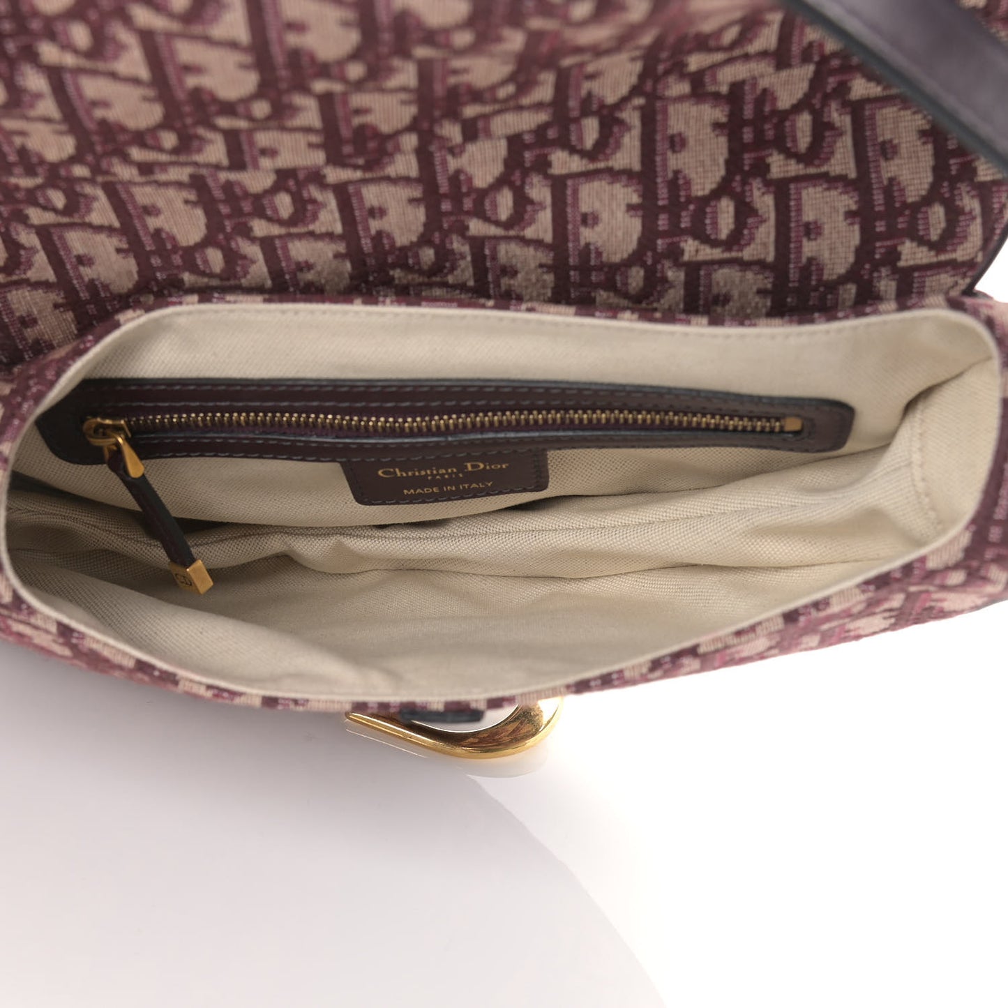Oblique Saddle Bag Burgundy