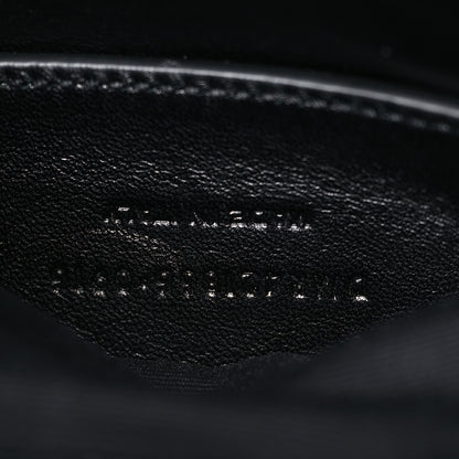 Saint Laurent Calfskin Crocodile Embossed Large College Monogram Satchel Black 8 of 11