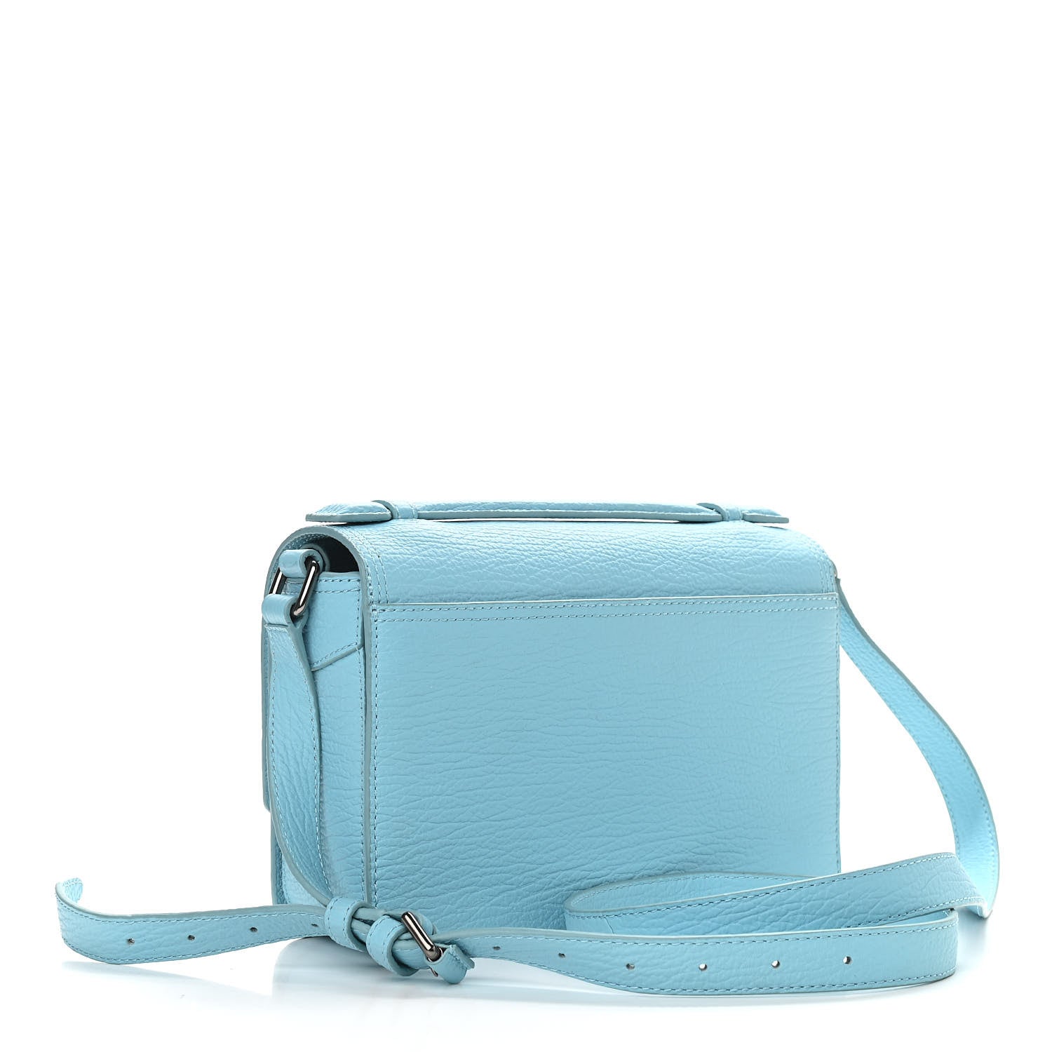 3.1 Phillip Lim Textured Calfskin Mini Pashli Messenger Light Blue 3 of 9