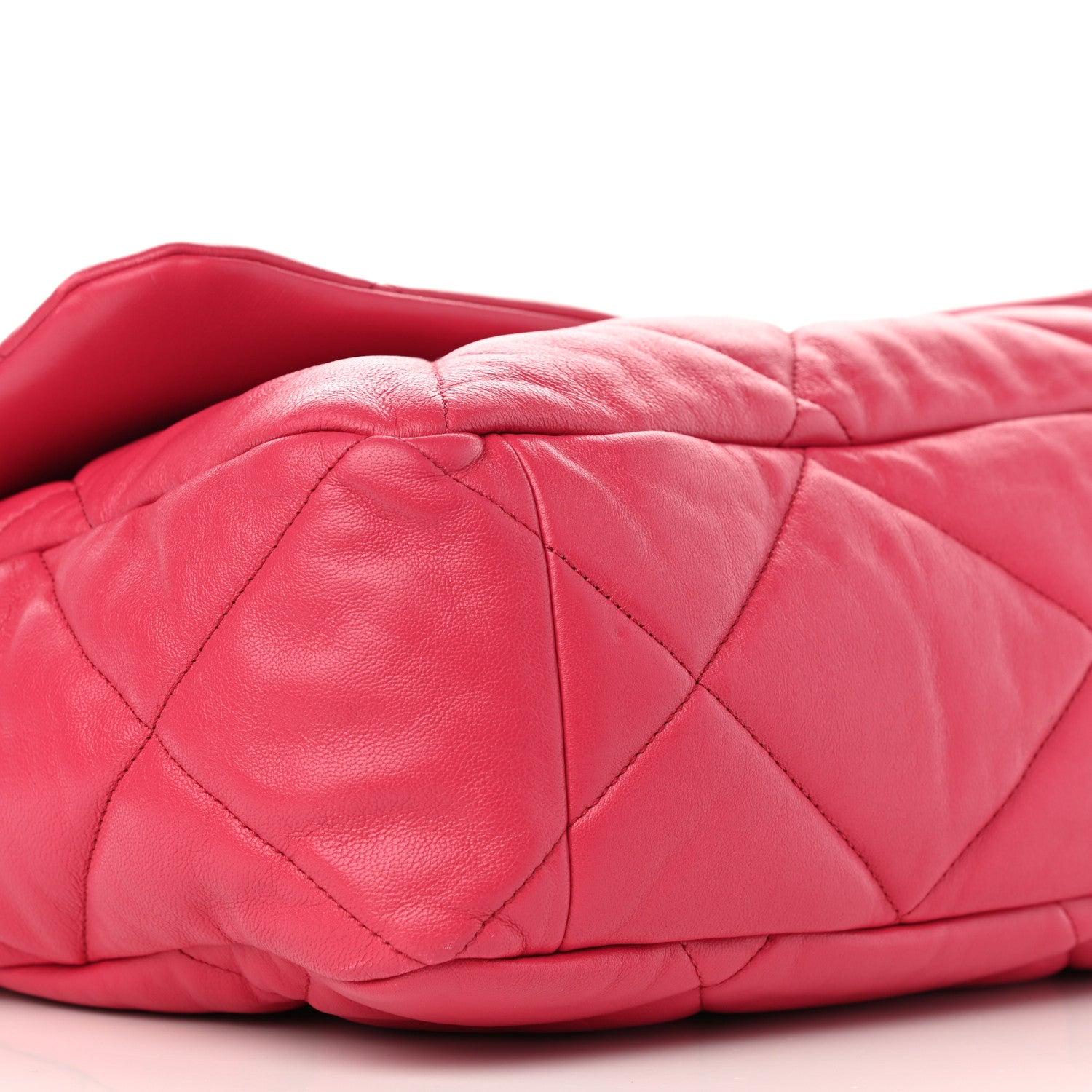 Chanel Lambskin Quilted Maxi Chanel 19 Flap Pink 9 of 11