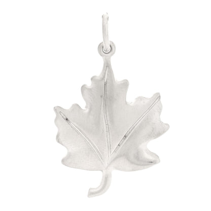 Tiffany Sterling Silver Maple Leaf Charm 1 of 3