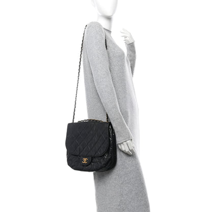 Chanel Glazed Calfskin Quilted Medium Bubble CC Flap Black 3 of 10