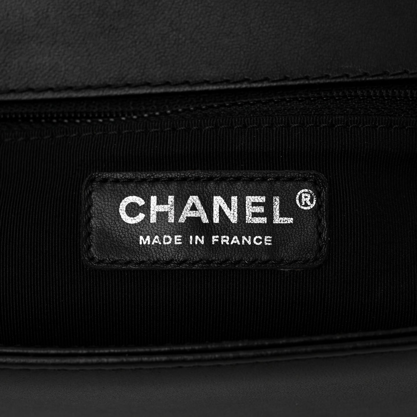 Lambskin Geometric Chevron Quilted New Medium Boy Flap Black