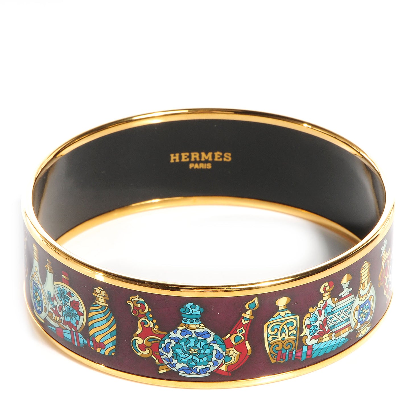 Enamel Printed Flacons Wide Bracelet 70