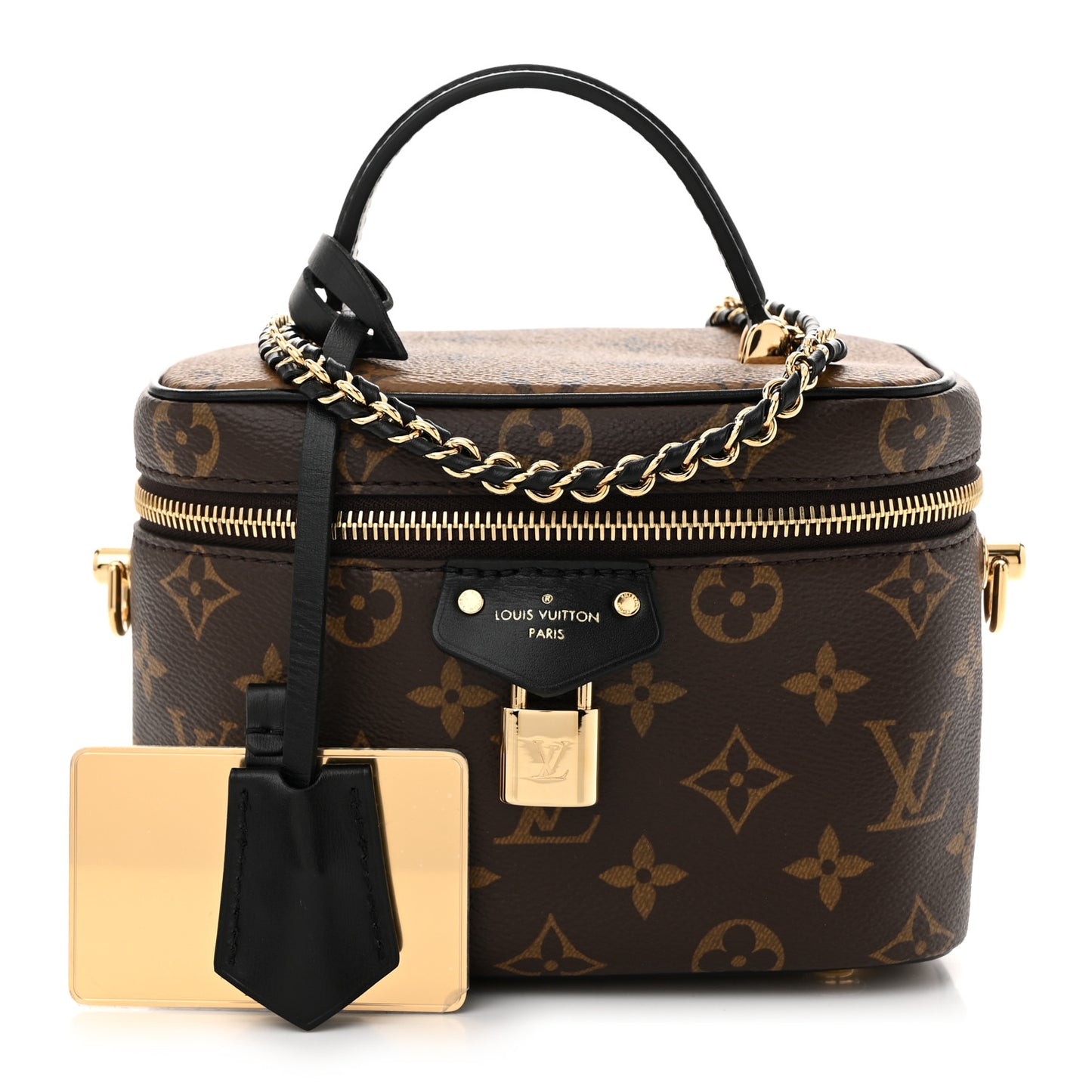 Reverse Monogram Vanity Chain Pouch