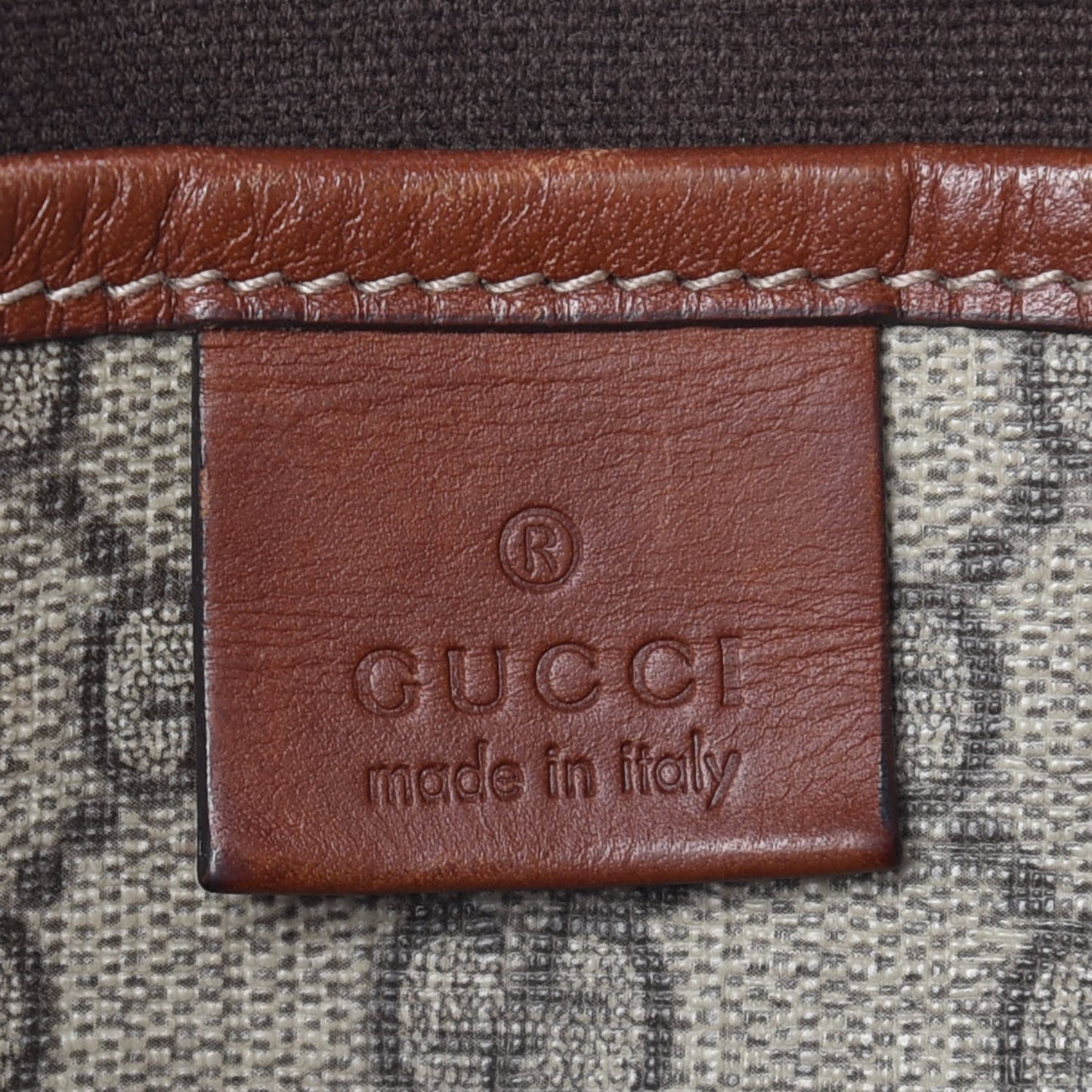 GG Plus Monogram Medium Signature Web Loop Tote Brown